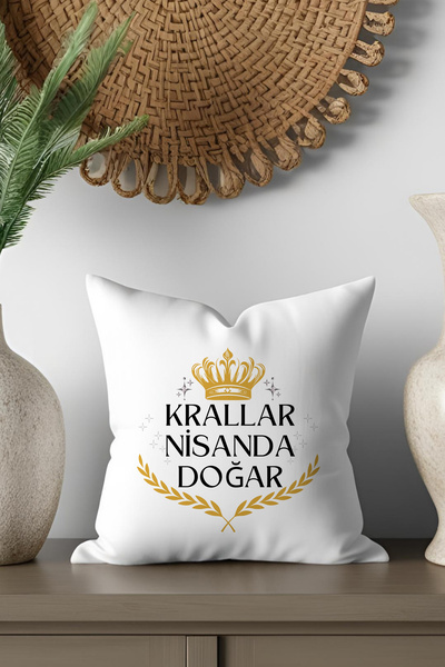 qoeuyl boutique Krallar Nisanda Doğar cu imprimeu Cadou pentru tată, iubit, s...