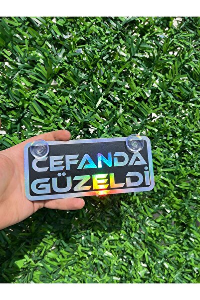 HBSİ VANTUZLU (ÖPÜCÜKLÜ) CAM SÜSÜ DEKOR AMAÇLI SİYAH ÜZERİ HOLOGRAM CEFANDA G...