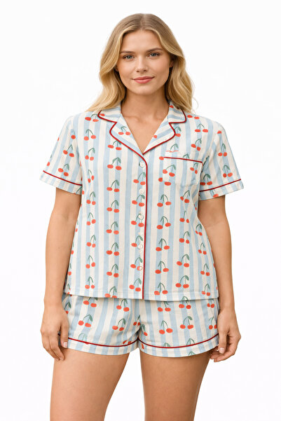 Bumbăcel Short-Sleeved Cotton pajamas, shorts, for women