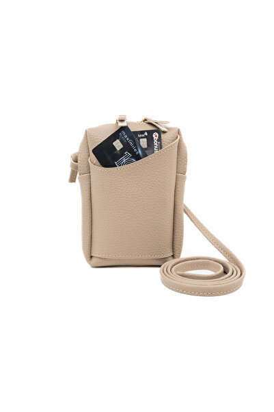 Yul Atelier Telefon Çantası Vegan Deri Küçük Çapraz Çanta Ön Cepli ve Ayarlan...