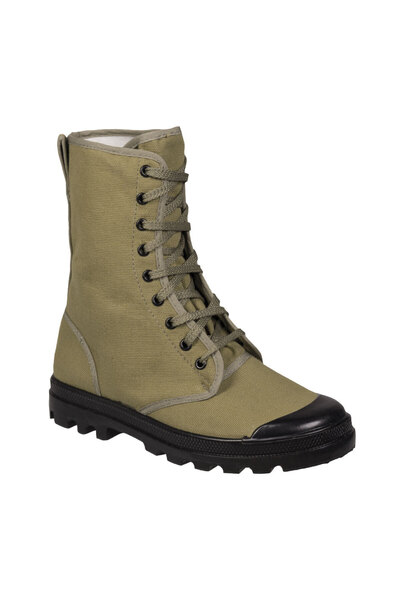 Mil-Tec Στρατιωτικές Αρβύλες French Combat Stiefel Olive 9 Τρύπες - Olive