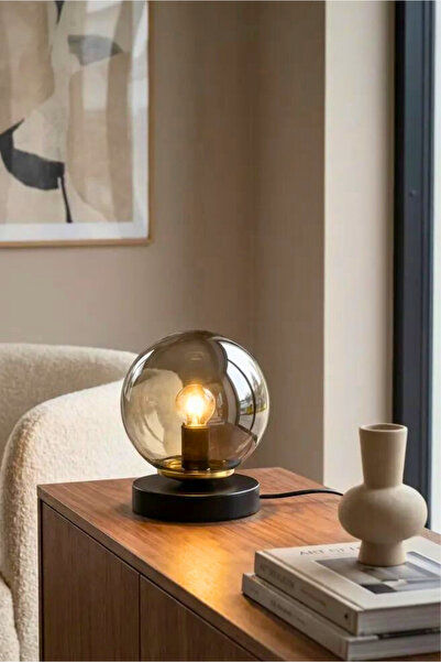 HOMİNG Belmont Füme Cam Abajur 242646