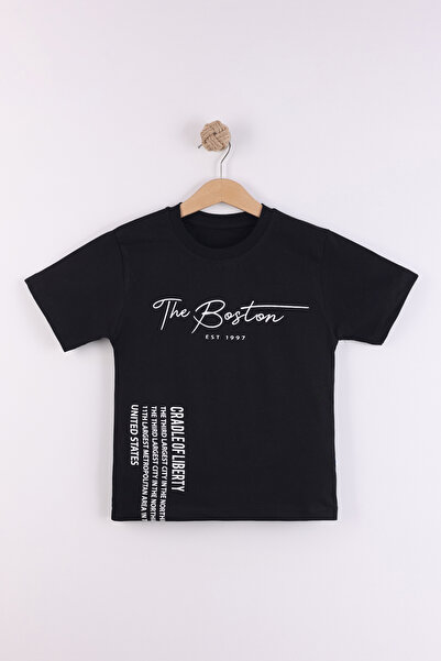 Entel Children's 100% Cotton Premium Boston Printed T-Shirt