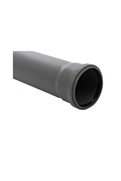 regata Țeavă de canalizare din PP cu mufă și garnitură, Ø40 mm, 0,5 m, gri (R...