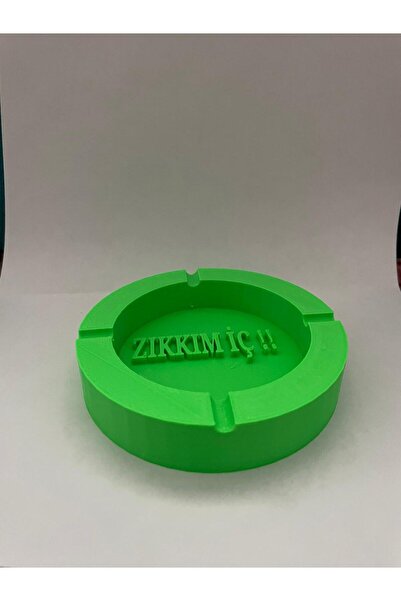 LİNKA3D Yeşil Küllük – Dekoratif Masa Küllüğü – Hediyelik Eğlenceli
