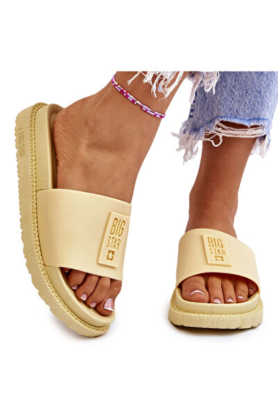 Big Star Shoes Papuci de damă Big Star LL274427 Galben 37