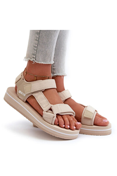 Big Star Shoes Sandale cu platformă pentru femei de la Big Star NN274A535 Bej 39