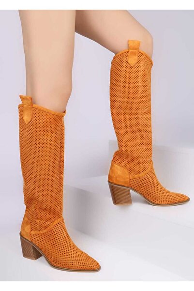 POTEEN Ptc Away Women's Western Cowboy Heeled Summer Boots