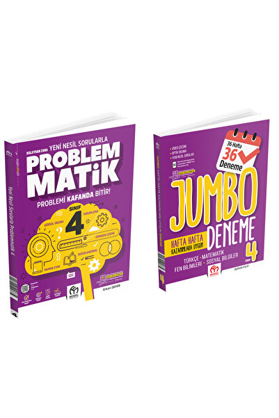 Model Eğitim Yayınları 4.Sınıf Problemmatik + 4.Sınıf Jumbo Tüm Dersler Deneme