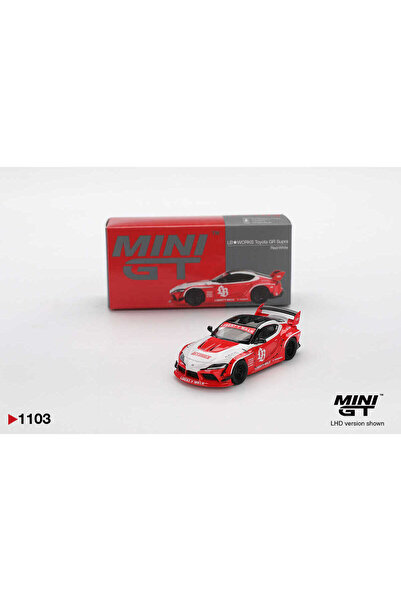 HOT WHEELS Mini GT LB-Works Toyota GR Supra Red White 1:64 Diecast Model Arab...