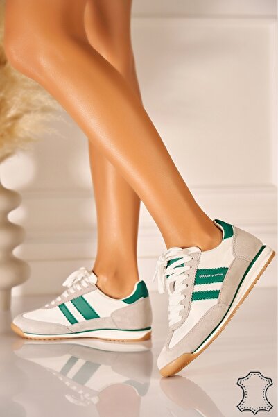 Joana Πράσινα Σουέτ Δερμάτινο Αθλητικό παπούτσι Zulary 37