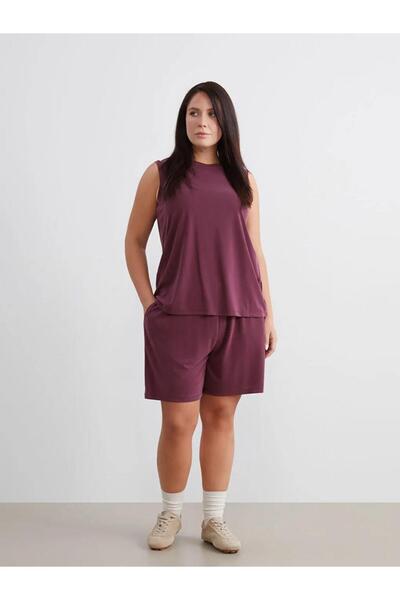 LC Waikiki Elastic Waist Modal Mixed Women's Shorts (W5)