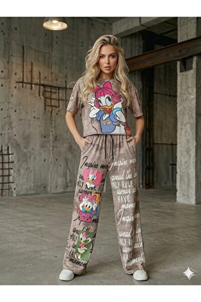 DENİKK TREND SET DE TRENING BRODAT CU IMPRIMARE SPECIALĂ CU PIATRĂ - SET DE T...