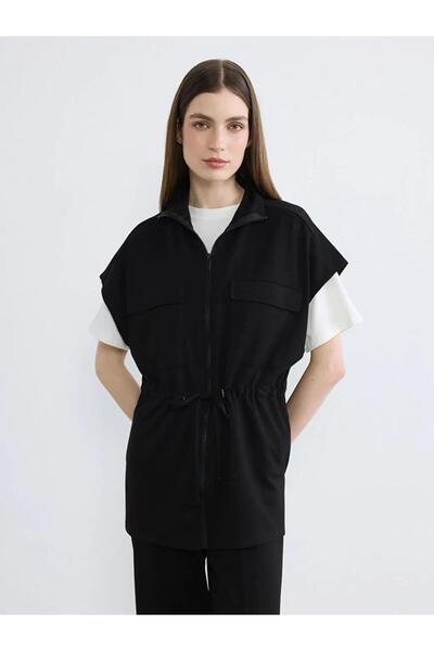 LC Waikiki Mock Neck Oversized Women Vest (S6)