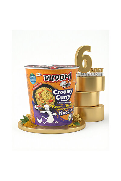 DUDOMİ Bardak Kremalı Körili Tavuk 6x80 Gr