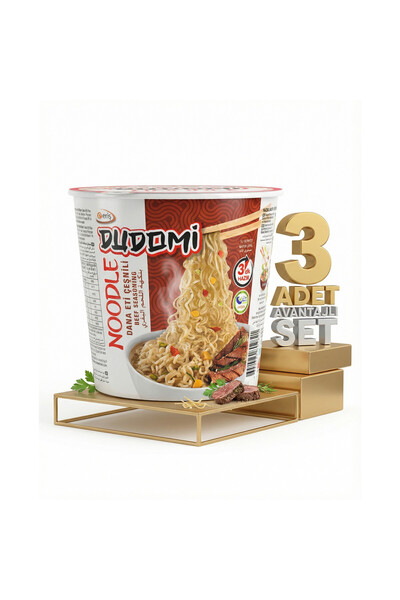 DUDOMİ Bardak Dana Eti Çeşnili 3x60 Gr