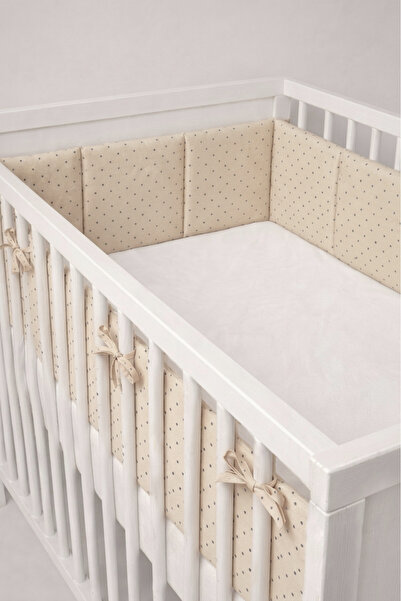 ngn collection Beşik Kenar Koruyucu Tek Parça %100 Pamuk 60x120 cm 360 cm Kor...