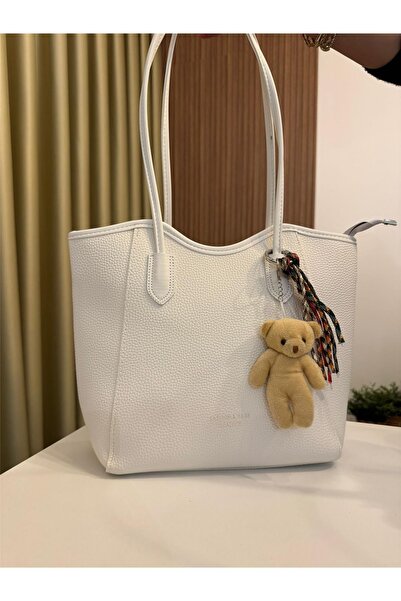 MU&ME BOUTİQUE Bag Bear and Tassel Detailed Sleeves Bag Si