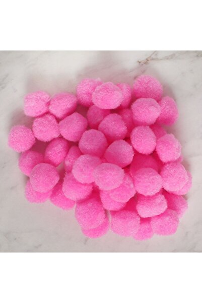 ForWhat 100Pcs 2cm Pink Pompom for Office Home Office Event School Show Costume