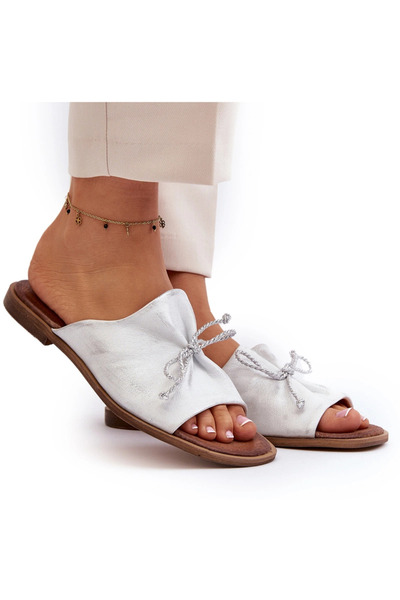 Zazoo Leather Women's Sandals 2659/005 Silver 36