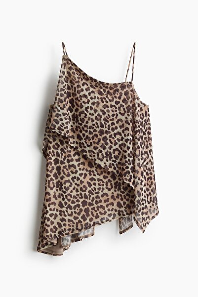 H&M Asimetrik File Üst