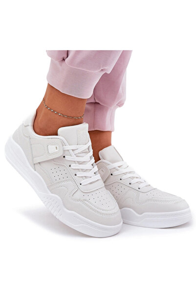 Evento Women's Sports Sneakers Made Of Leather White Telisiria 39
