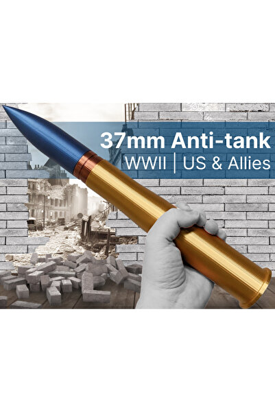 Titrek Toys 37mm 2. Dünya Savaşı Anti-Tank Round / Shell - 37mm WWII Anti-Tan...