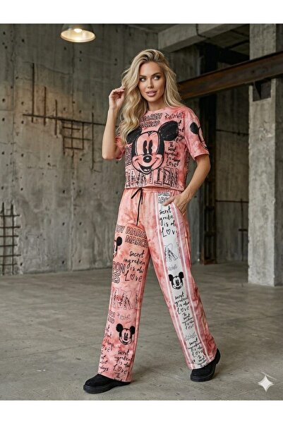 DENİKK Trend Special Stone Print Embroidered Tracksuit Set