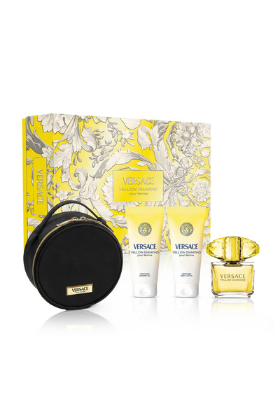 Versace Yellow Diamond EDT 90 ml + SG 100 ml + BL 100 ml + козметична Чанта (...