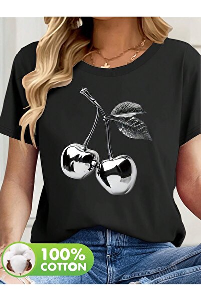 LİNA06 Comfortable Lightweight Summer T-Shirt, Art Design, Summer Clothing