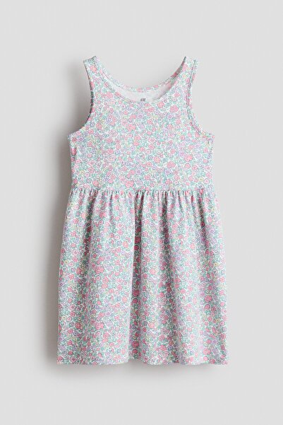 H&M Desenli ve Pamuklu Elbise