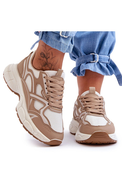 BOTO Pantofi sport bej pentru femei Contiro 37