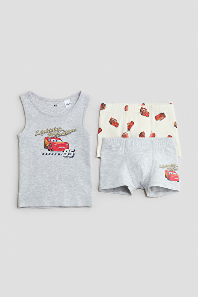 H&M 3 Parçalı Pamuklu İç Çamaşırı Seti