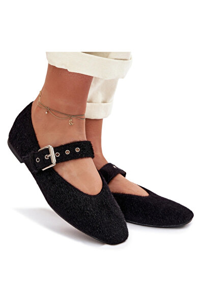 BOTO Balerine de damă cu baretă neagră Pamira 40