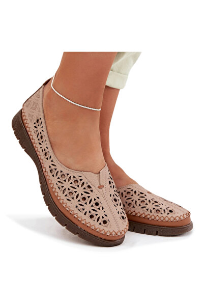 Sergio Leone Pantofi sport damă cu model ajurat SP-006 Roz 37
