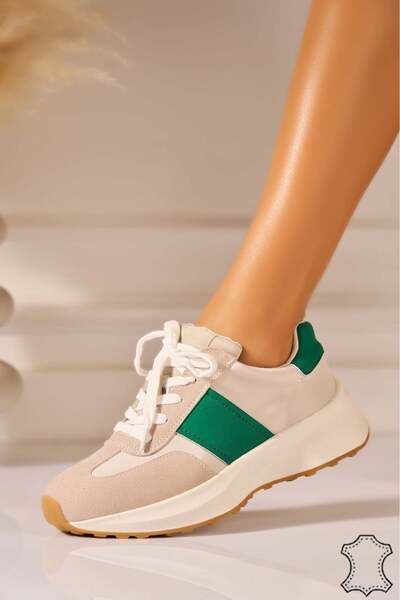 Joana Πράσινα Σουέτ Δερμάτινο Αθλητικό παπούτσι Inyra - 37