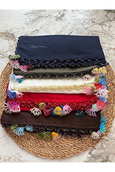 Handmade El yapımı kurdalye işi yazma eşarp