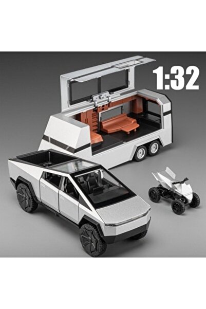 unbranded Mașină de jucărie Tesla Diecast, model de camionetă cu sunet și lum...