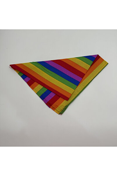 Ma.re accessories Gökkuşağı Çizgili Bandana Fular