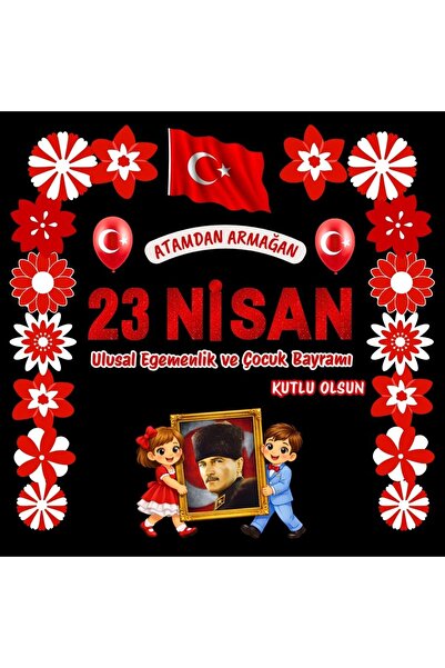 Ti Play 23 Nisan Çocuk Bayramı Parçalı Pano Süsü Model 01 | Okul ve Sınıf Pan...