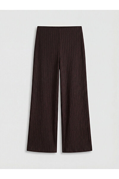 LC Waikiki Özmarka New Season Elastic Waist Striped Women's Trousers