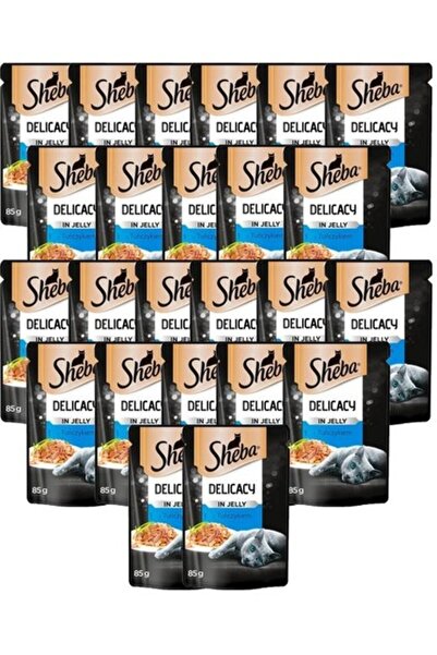 SHEBA Ton Balıklı Jöleli Pouch Yetişkin Konserve Kedi Maması 85 gr x 24