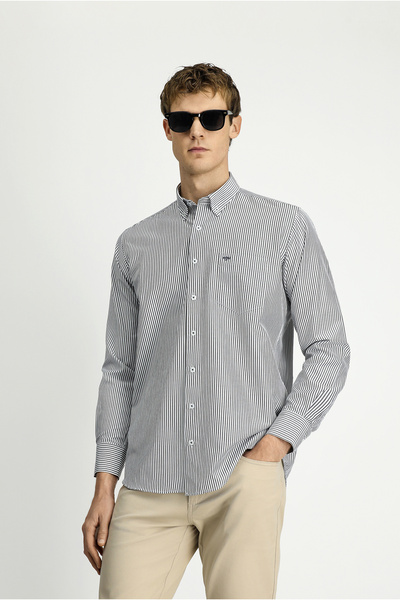 Kiğılı Сорочка з довгим рукавом, стандартного крою, з бавовняним коміром на ґ...