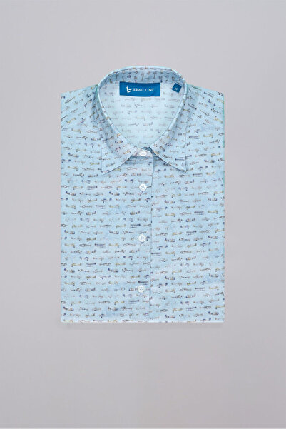 Braiconf Casual women's blouse with a classic cut Multicolor