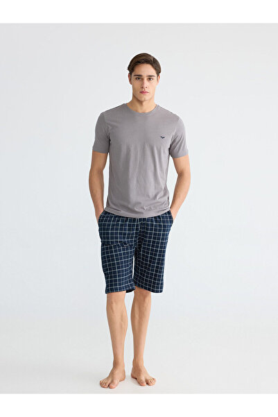 LC Waikiki Vizyon New Season Standard Fit Men's Shorts Pajama Set