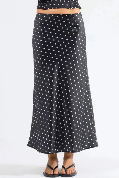 Hiccup Polka Dot Patterned Maxi Skirt