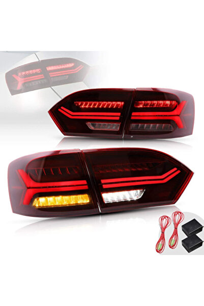 X POWER TUNİNG vw jetta 2011.2014 kırmızı audi dizayn kayar sinyal led stop