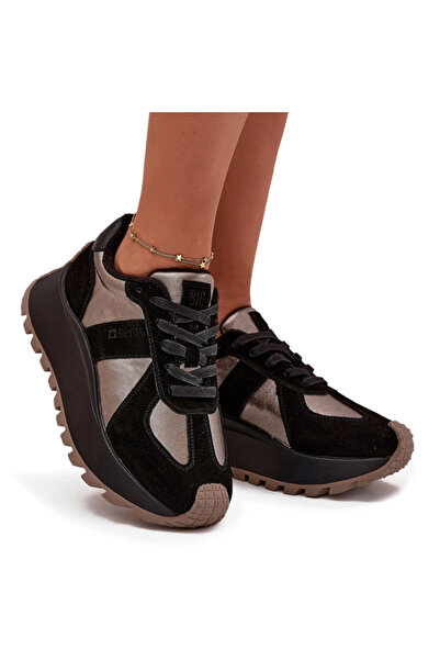 Big Star Shoes Women's Suede Sneakers Insulated On Platform Big Star OO274A21...