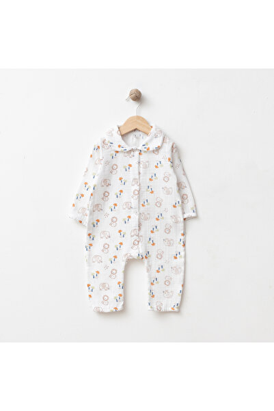 tinibud Premium 100% Cotton Muslin Unisex Baby Romper 3-6-9-12 Months – Breat...