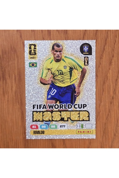 Panini بطاقة لعبة FWC 2032 ريفالدو البرازيلية لكأس العالم